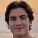 Caricatura di laurea in bianco e nero per ragazzo