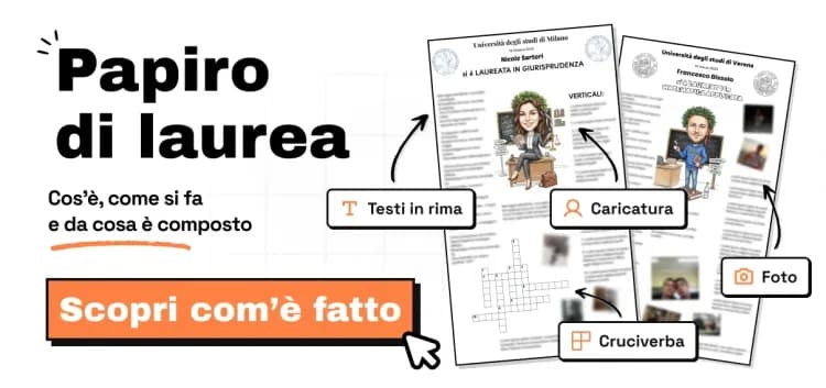 papiro di laurea come è fatto